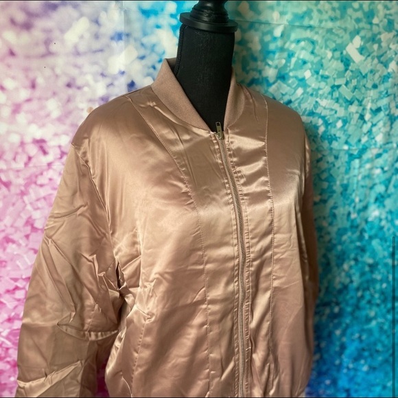 COPY - NWT/Satin Bomber Jacket " Ride or Die" - Picture 3 of 5